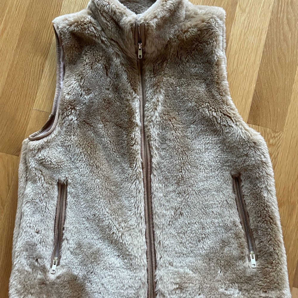 J.Crew faux fur vest Medium